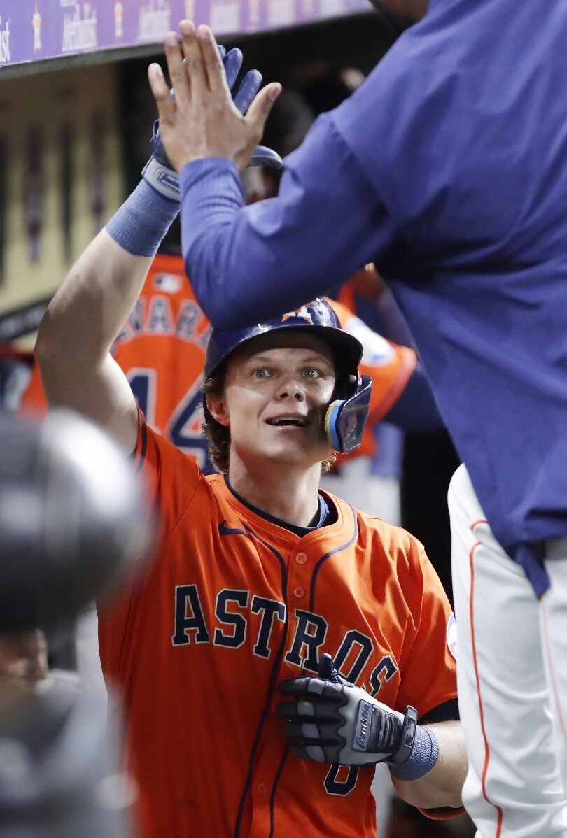 Meyers hits 3-run homer as Astros score season-high in runs in 14-11 win over Orioles